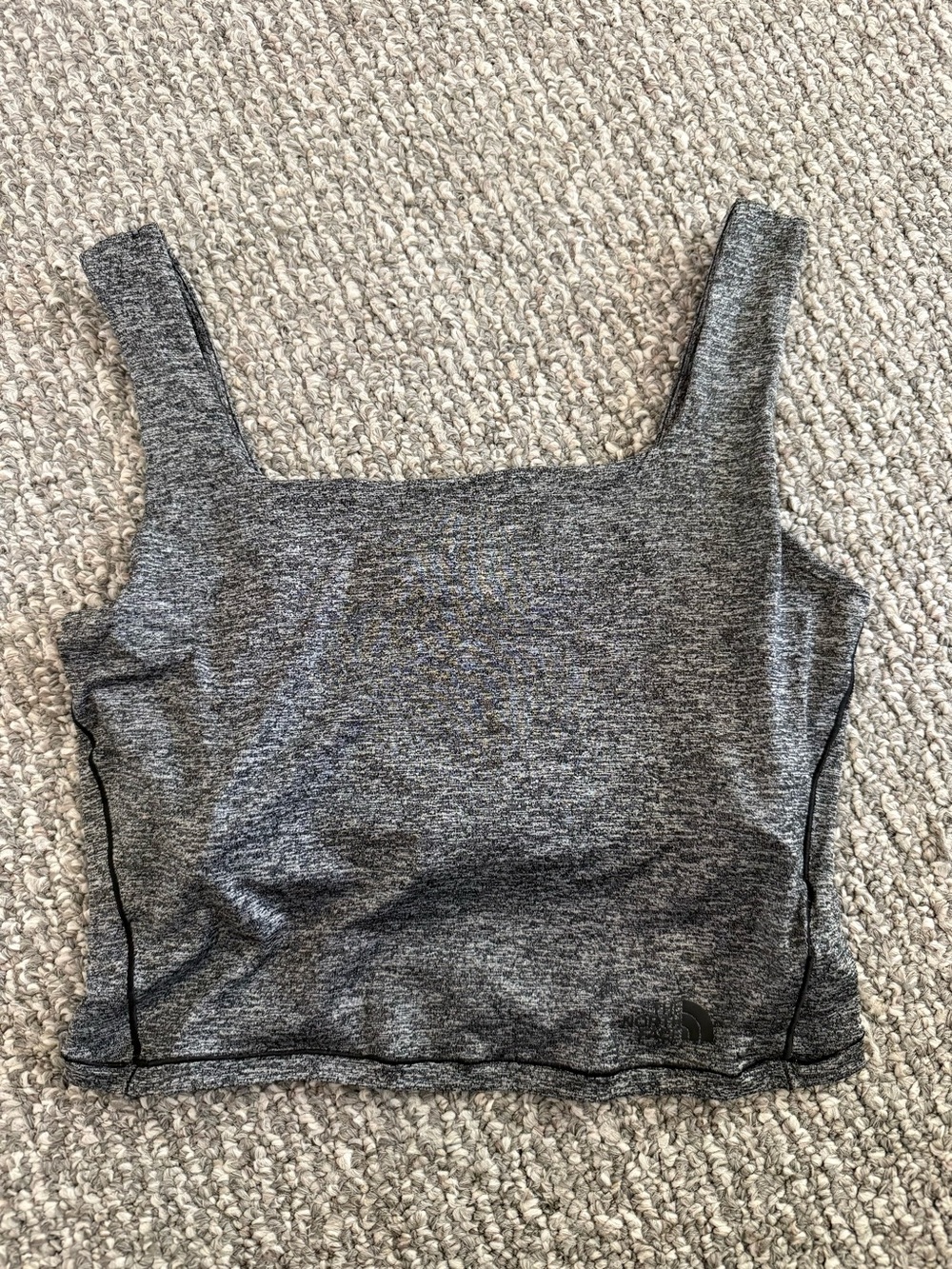The North Face Gray Square-Neck Crop Tank